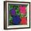 Flowers, c.1964 (1 purple, 1 blue, 1 pink, 1 red)-Andy Warhol-Framed Art Print