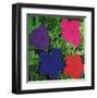 Flowers, c.1964 (1 purple, 1 blue, 1 pink, 1 red)-Andy Warhol-Framed Art Print