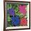 Flowers, C. 1964 (1 Purple, 1 Blue, 1 Pink, 1 Red)-Andy Warhol-Framed Art Print