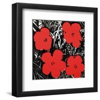 Flowers, c.1964 (Red)-Andy Warhol-Framed Art Print