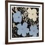 Flowers, c.1965 (Blue, Ivory)-Andy Warhol-Framed Giclee Print