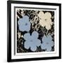 Flowers, c.1965 (Blue, Ivory)-Andy Warhol-Framed Giclee Print