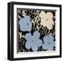 Flowers, c.1965 (Blue, Ivory)-Andy Warhol-Framed Giclee Print