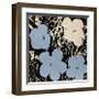 Flowers, c.1965 (Blue, Ivory)-Andy Warhol-Framed Giclee Print