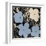 Flowers, c.1965 (Blue, Ivory)-Andy Warhol-Framed Giclee Print