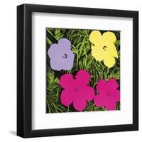 Flowers, c.1970 (1 Purple, c.1 Yellow, 2 Pink)-Andy Warhol-Framed Art Print