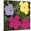 Flowers, c.1970 (1 Purple, c.1 Yellow, 2 Pink)-Andy Warhol-Mounted Giclee Print