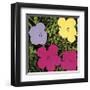 Flowers, c.1970 (1 Purple, c.1 Yellow, 2 Pink)-Andy Warhol-Framed Giclee Print