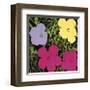 Flowers, c.1970 (1 Purple, c.1 Yellow, 2 Pink)-Andy Warhol-Framed Giclee Print