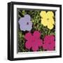 Flowers, c.1970 (1 Purple, c.1 Yellow, 2 Pink)-Andy Warhol-Framed Giclee Print