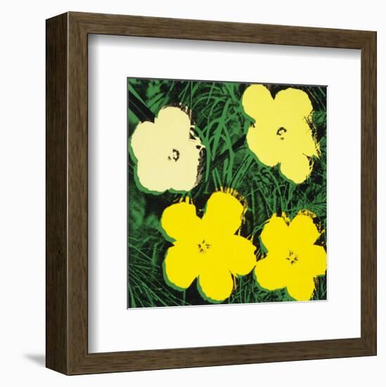 Flowers, c.1970 (Yellow)-Andy Warhol-Framed Art Print