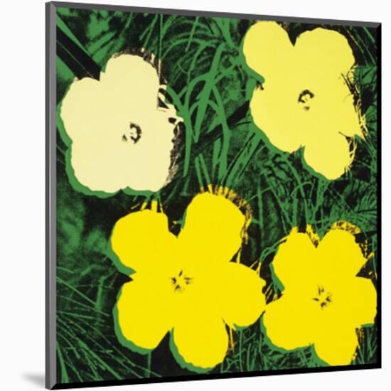 Flowers, c.1970 (Yellow)-Andy Warhol-Mounted Art Print