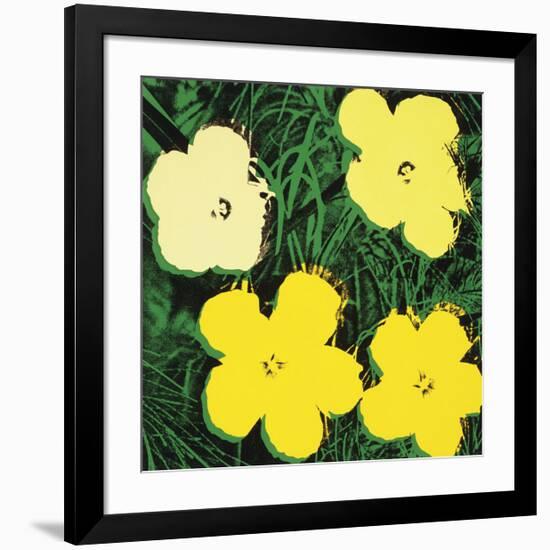 Flowers, c.1970 (Yellow)-Andy Warhol-Framed Giclee Print