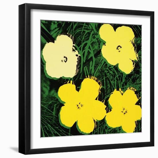 Flowers, c.1970 (Yellow)-Andy Warhol-Framed Giclee Print