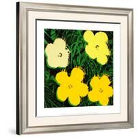 Flowers, c.1970 (Yellow)-Andy Warhol-Framed Art Print