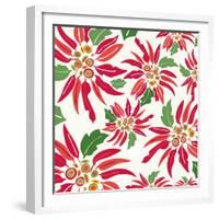 Flowers, Chistmas Star Flower Color-Belen Mena-Framed Giclee Print