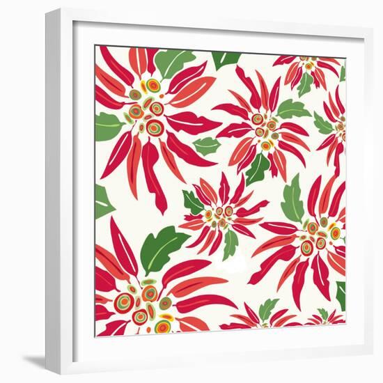 Flowers, Chistmas Star Flower Color-Belen Mena-Framed Giclee Print