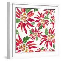 Flowers, Chistmas Star Flower Color-Belen Mena-Framed Giclee Print