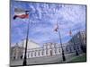 Flowers, Flags and Guards at the Presidential Palace, Santiago, Chile-Lin Alder-Mounted Photographic Print