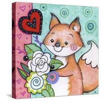 Flowers For Fox-Valarie Wade-Stretched Canvas