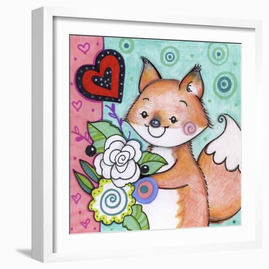 Flowers For Fox-Valarie Wade-Framed Giclee Print