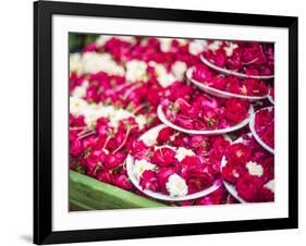 Flowers for offering at a Hindu temple, New Delhi, India, Asia-Matthew Williams-Ellis-Framed Photographic Print