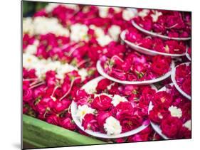 Flowers for offering at a Hindu temple, New Delhi, India, Asia-Matthew Williams-Ellis-Mounted Photographic Print