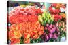 Flowers for sale at Pike Place Market in late spring, Seattle, Washington State, USA-Stuart Westmorland-Stretched Canvas