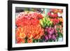 Flowers for sale at Pike Place Market in late spring, Seattle, Washington State, USA-Stuart Westmorland-Framed Photographic Print