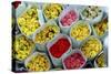 Flowers for Sale, Delhi, India, Asia-Balan Madhavan-Stretched Canvas