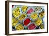 Flowers for Sale, Delhi, India, Asia-Balan Madhavan-Framed Photographic Print