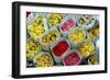 Flowers for Sale, Delhi, India, Asia-Balan Madhavan-Framed Photographic Print