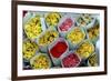 Flowers for Sale, Delhi, India, Asia-Balan Madhavan-Framed Photographic Print