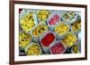 Flowers for Sale, Delhi, India, Asia-Balan Madhavan-Framed Photographic Print