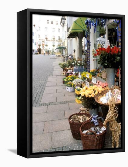 Flowers For Sale, Munich, Germany-Adam Jones-Framed Stretched Canvas