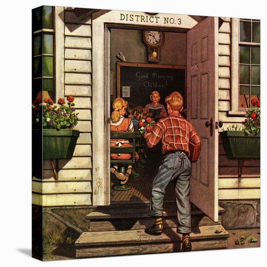 "Flowers for Teacher," September 7, 1946-Stevan Dohanos-Stretched Canvas