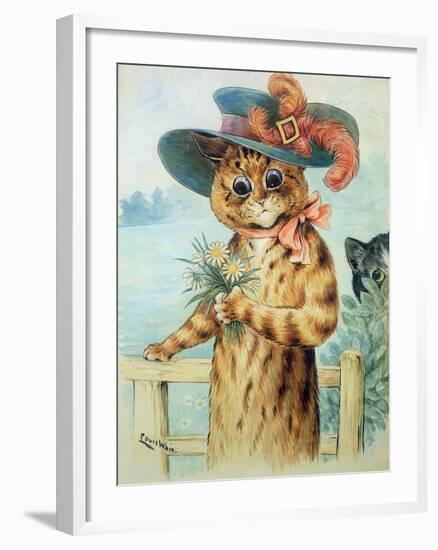 Flowers for the Duchess-Louis Wain-Framed Giclee Print