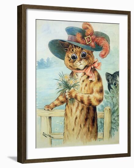 Flowers for the Duchess-Louis Wain-Framed Giclee Print