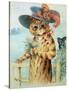 Flowers for the Duchess-Louis Wain-Stretched Canvas