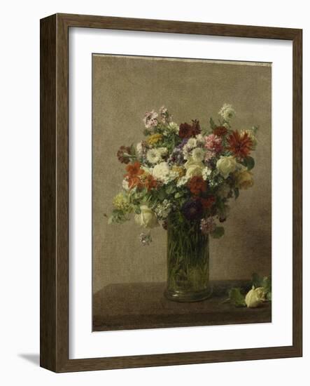 Flowers from Normandy-Henri Fantin-Latour-Framed Art Print