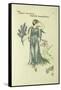 Flowers from Shakespeare's Garden: Rosemary-Walter Crane-Framed Stretched Canvas