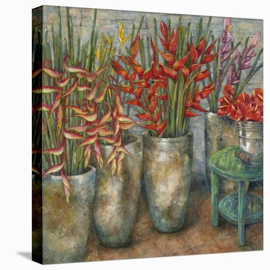 Flowers from Ubud-Wendy Wooden-Stretched Canvas