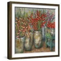 Flowers from Ubud-Wendy Wooden-Framed Giclee Print