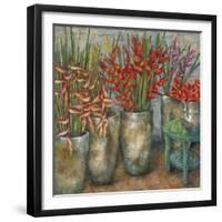 Flowers from Ubud-Wendy Wooden-Framed Giclee Print