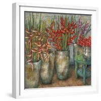 Flowers from Ubud-Wendy Wooden-Framed Giclee Print