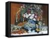 Flowers, Fruit and Champagne-Jean Francois Raffaelli-Framed Stretched Canvas