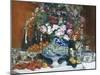Flowers, Fruit and Champagne-Jean Francois Raffaelli-Mounted Giclee Print