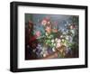 Flowers, Fruit with a Monkey and a Parrot-Jean-Baptiste Monnoyer-Framed Premium Giclee Print