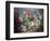 Flowers, Fruit with a Monkey and a Parrot-Jean-Baptiste Monnoyer-Framed Premium Giclee Print