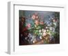 Flowers, Fruit with a Monkey and a Parrot-Jean-Baptiste Monnoyer-Framed Premium Giclee Print